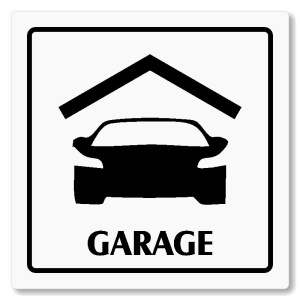 Garage, 80x80mm, bílá, Arizona